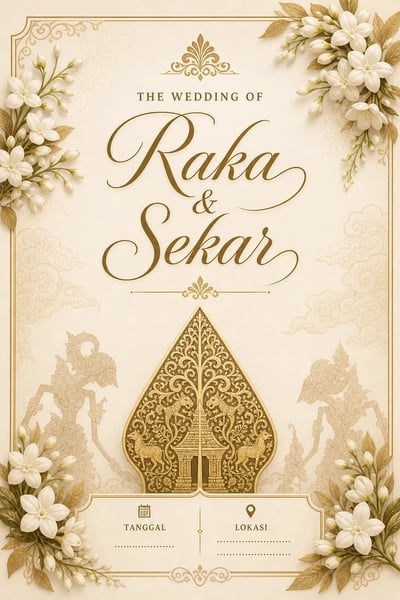 Undangan Pernikahan Adat Jawa Modern