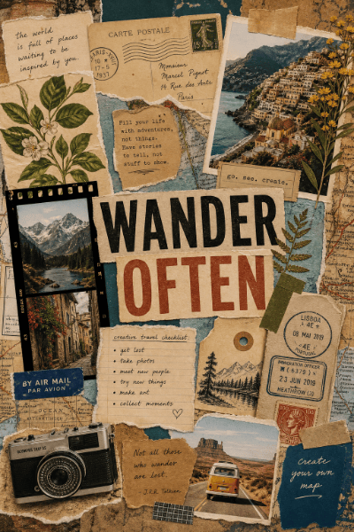 Creative Travel Collage Poster
