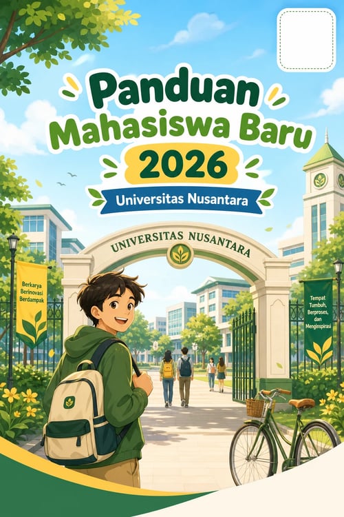 Cover Buku Panduan Mahasiswa Baru