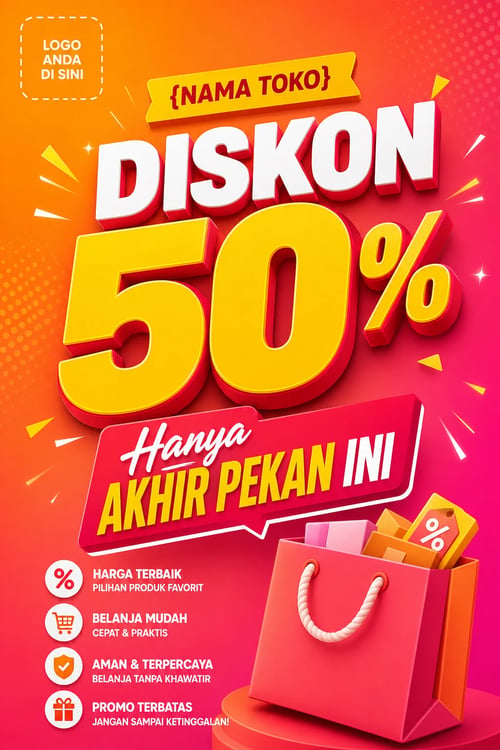 Poster Promo Diskon Instagram