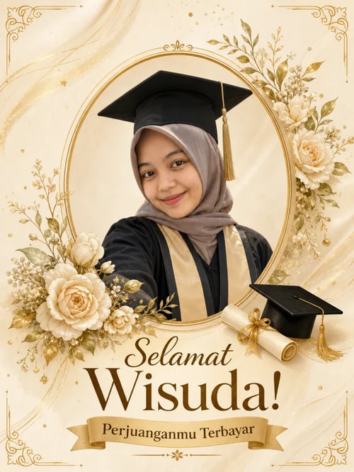Kartu Ucapan Wisuda dengan Fotomu