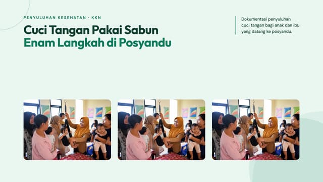 Sampul templat Catatan Posyandu untuk penyuluhan kesehatan