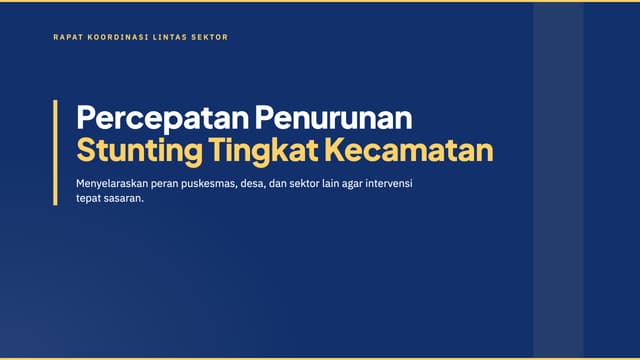 Sampul templat Rapat Koordinasi untuk rapat & laporan
