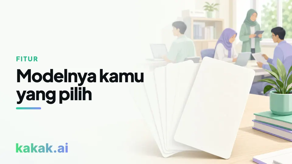Pemilih model: Gemini, GPT, Claude, DeepSeek dalam satu chat