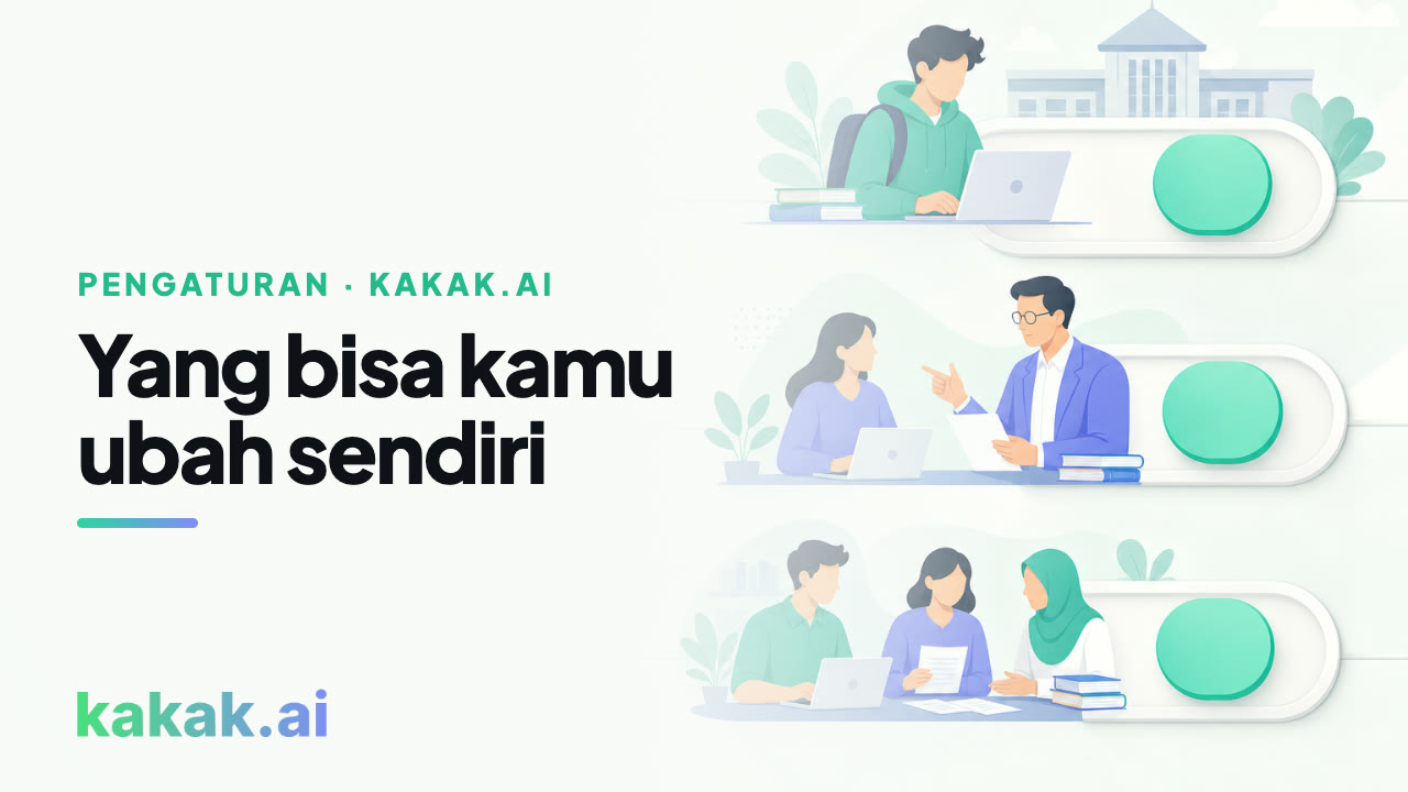 Semuanya bisa diubah sendiri dari satu dialog.