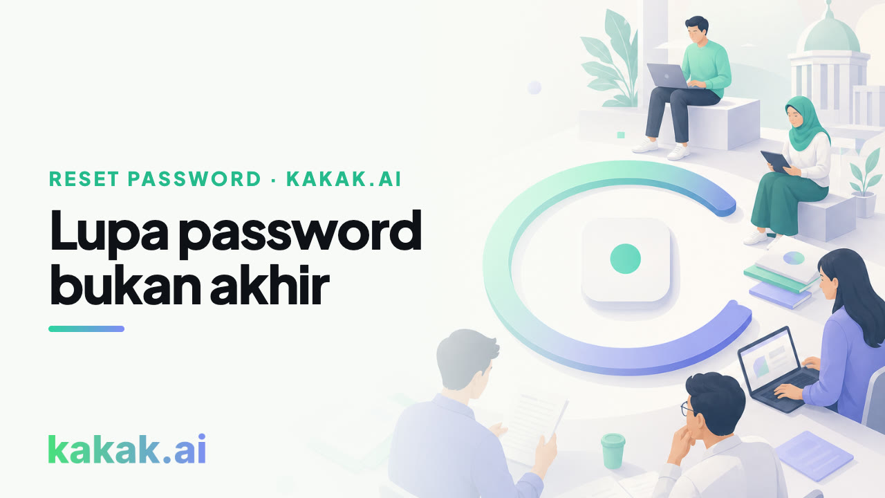 Tautan reset ada di halaman masuk; magic link melewatkannya sekalian.