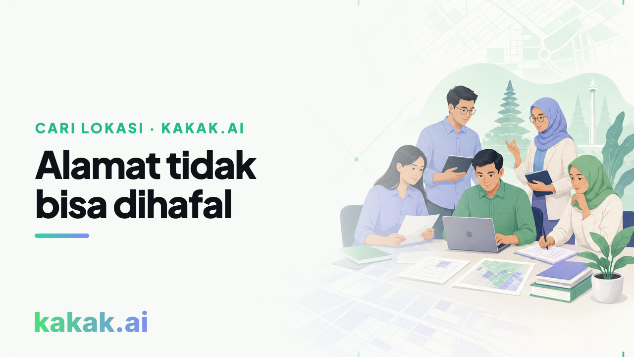 Alamat, jam layanan, dan rating dari pencarian tempat — bukan dari hafalan.