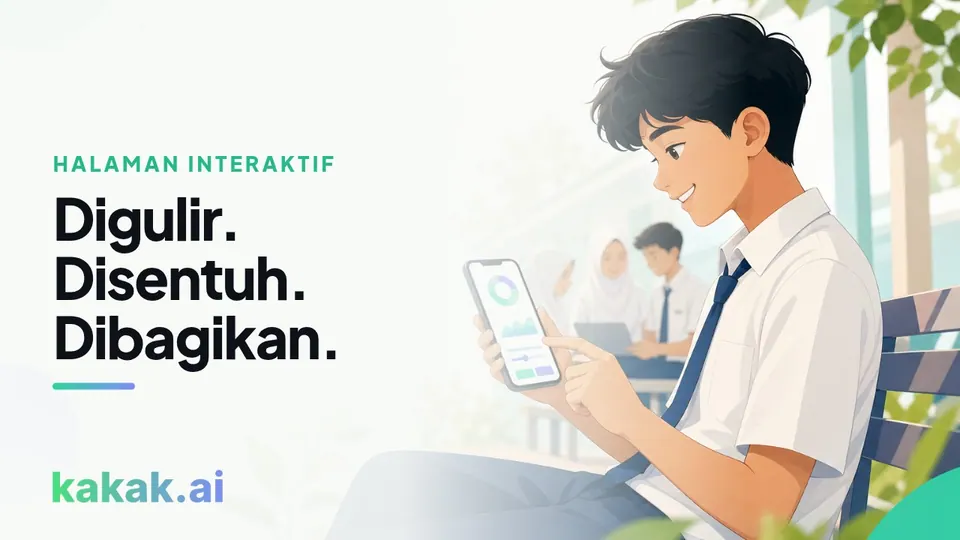 Ubah materi jadi halaman web yang bisa digulir dan disentuh