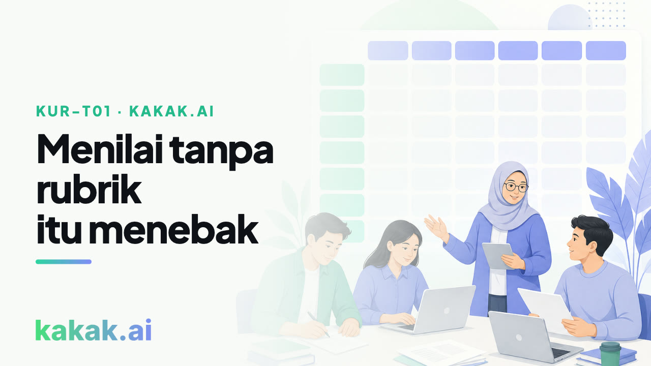 Rubrik analitik satu komponen penilaian, tanpa menyusun ulang RPS.
