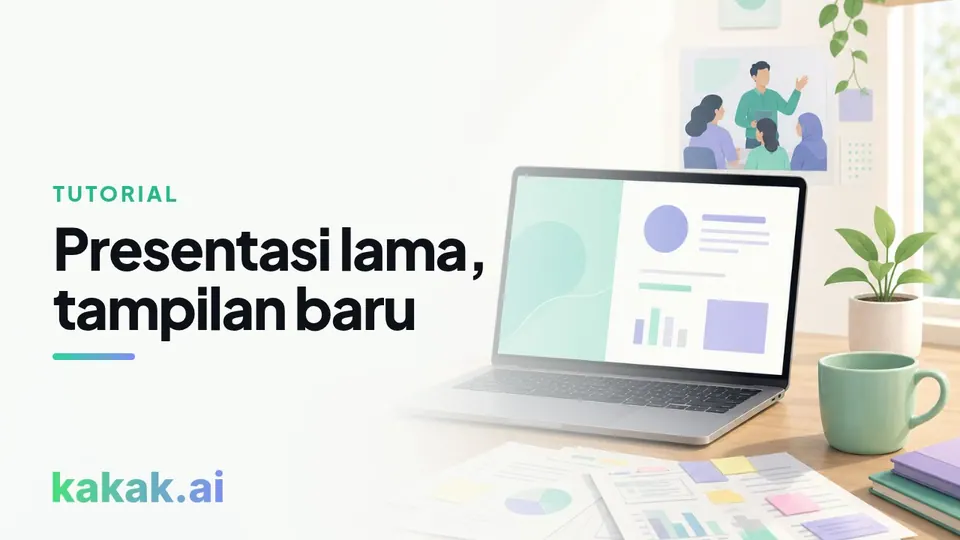 Rapikan presentasi lama tanpa mengetik ulang di kakak.ai