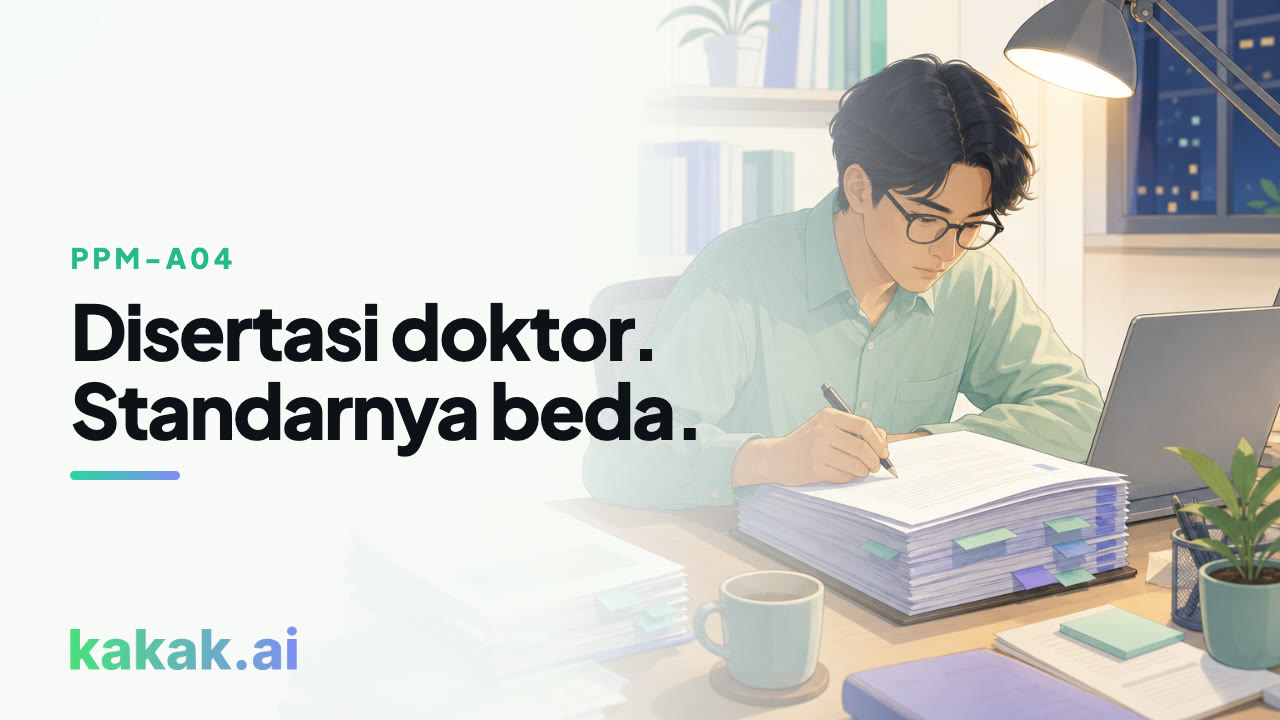 Proposal hibah disertasi doktor: standarnya berbeda dari skema magister.