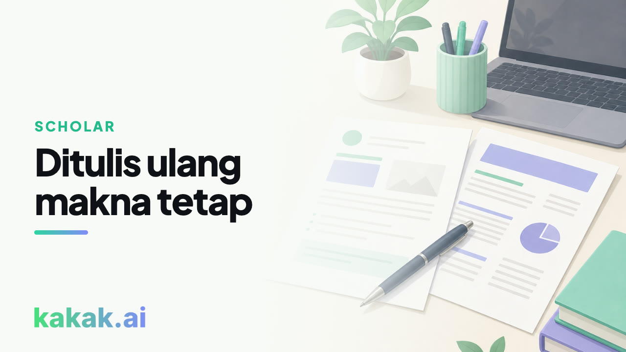 Menulis ulang paragraf akademik secara bertahap.