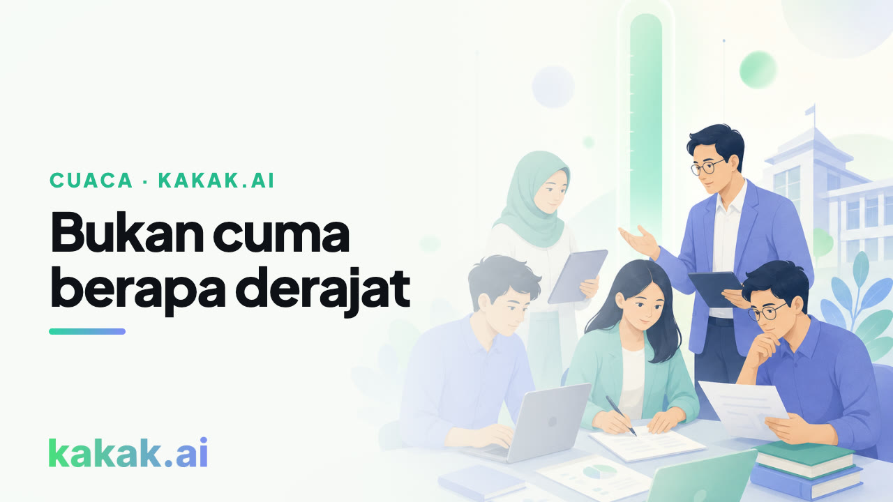 Kartu cuaca menyebut sumber data dan jam pembaruannya.
