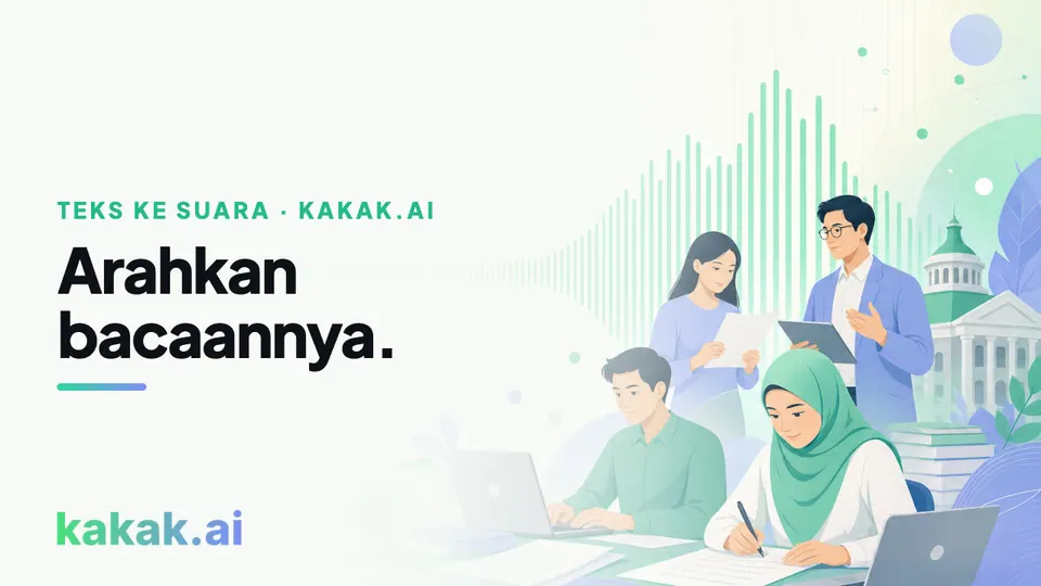 Teks jadi suara, dan kamu yang mengarahkan bacaannya