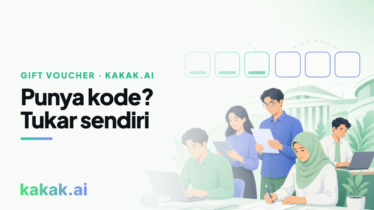 Kode ditukar sendiri dari menu profil, tanpa akun baru, tanpa kartu.